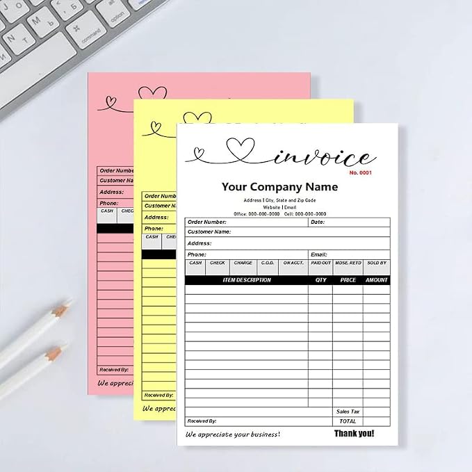 Custom Carbonless Sales Invoice Form Books - Image 5