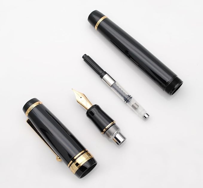 xixixiaozhu Metal Big Fountain Pen, Medium Nib 0.7mm, Includes Ink Converter & - Image 4