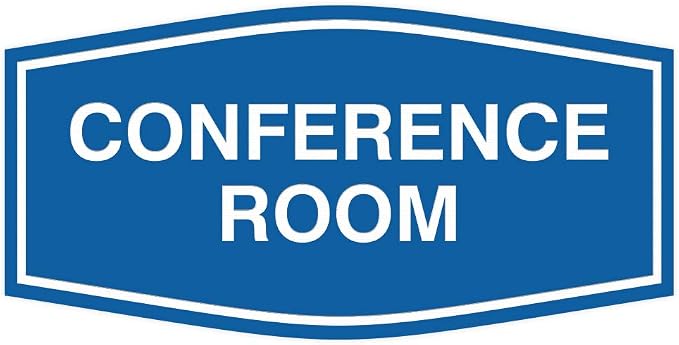 Fancy Conference Room Sign by All+Quality