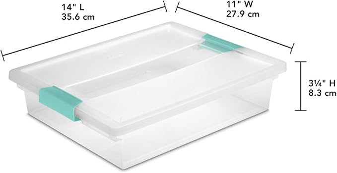 Sterilite Clip Box, Stackable Small Storage Bin - Image 2