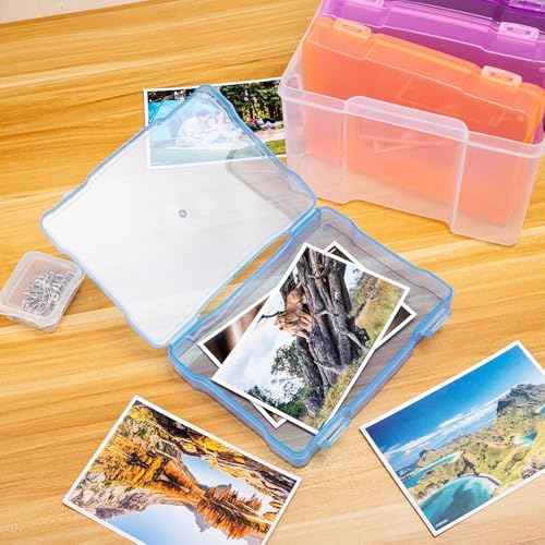 Colorful 5×7 Photo Storage Box With Handle