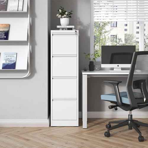4 Drawer File Cabinet with Lock,Metal File Cabinet for Home Office