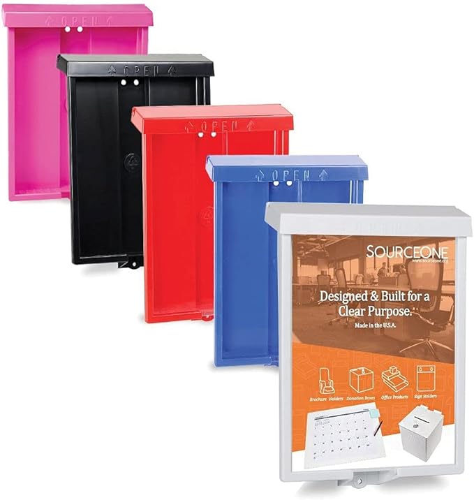 SourceOne 8.5” x 11” Outdoor Realtor Style Brochure Holder - Image 3