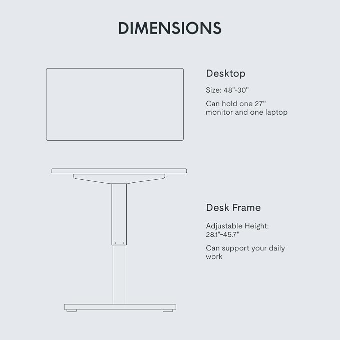 FLEXISPOT EN1 One-Piece Standing Desk - Image 5