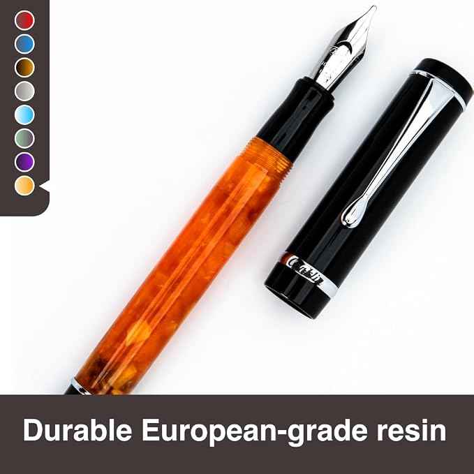 Conklin Duragraph Fountain Pen Orange Nights