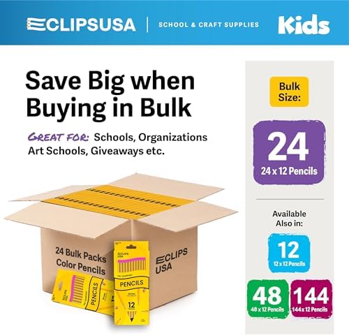 Sharpened Pencils #2 Bulk, Classroom Must Haves School Supplies