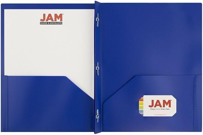 JAM PAPER Plastic 2 Pocket POP Folders - Image 5