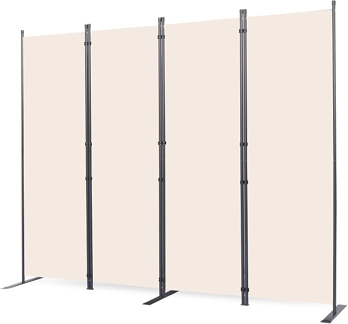 CHOSENM Room Divider, 4 Panel Folding Privacy Screens by CHOSENM