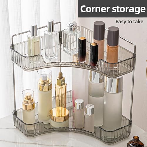 YCIA&DONE Corner Bathroom Counter Organizer, Makeup Organizer for
