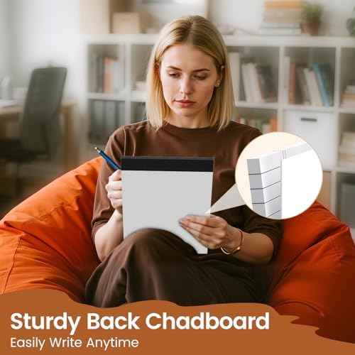 Legal Pads 8.5 X11, Narrow Ruled Notepads, 2 Pack, 50 Sheet/Pad
