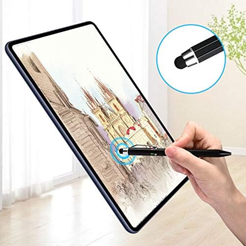 5-in-1 Stylus Pen&Multicolored Pen in One, Multifunction Pen with Metal Gift Box,Black Blue Red Green Ballpoint Pen for Tablet with Universal Stylus Multicolor Pen for Touch Screens（Black）