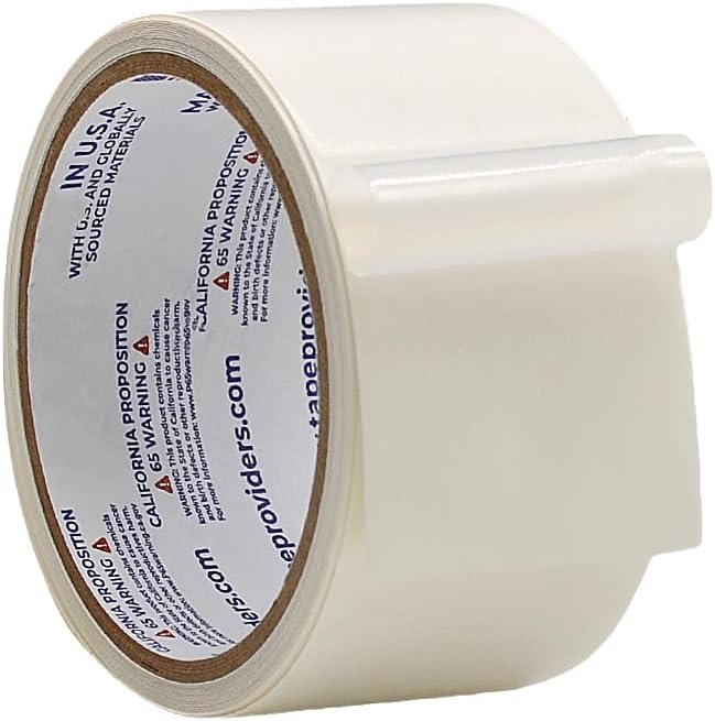 WOD SPT7A UHMW Polyethylene Transparent Film Slick Tape, 4 inch x 10 ft. by WODTape