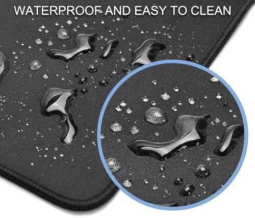 Large Gaming Mouse Pad, XXL Extended Keyboard Mouse Mat with Stitched Edges