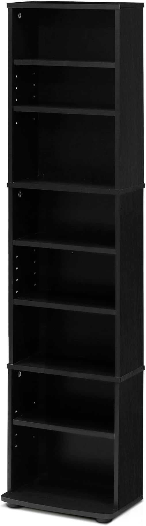 Furinno JAYA DVD Shelf, 8-Tier Tall Narrow CD Rack, Media Shelf - Image 7
