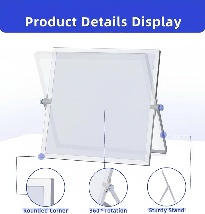 MXG Magnetic White Board Dry Erase, 10x14 Inch Double Sided Small Whiteboard - Image 5