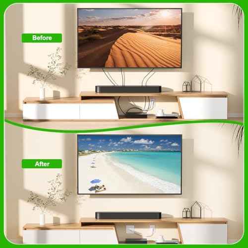in Wall Cable Management Kit with Brush Wall Plate,AC Outlets & USB-a Ports,9ft Cord,Hide Cords Recessed Wall Outlet for TV Cable Management,HDMI Cables and Home Theater Systems