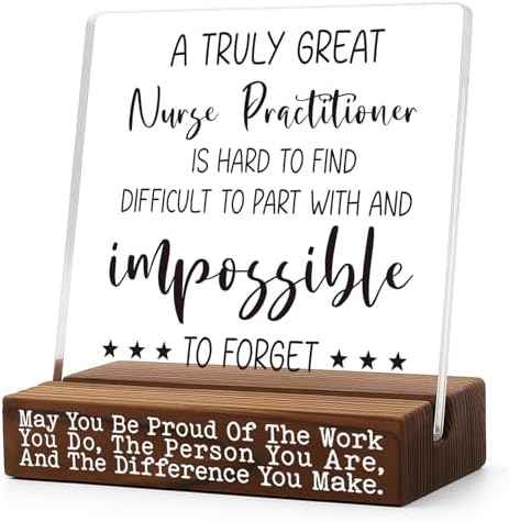 Nurse Practitioner Gifts for Women, Appreciation Desk Sign, Inspirational Gift