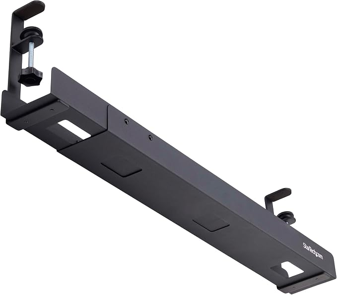 StarTech.com Under Desk Cable Management Tray, Length Adjustable, Clamp-On - Image 5