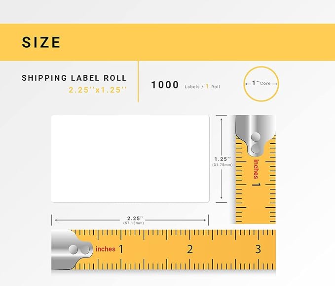 HOUSELABELS 2.25" x 1.25" Address Labels on 1" Core in Polypropylene Compatible - Image 3