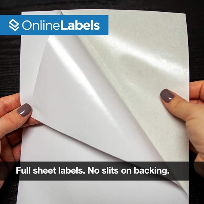 Sticker Paper, 000 Sheets, 8.5" x 11" Full Sheet Label, Works - Image 2