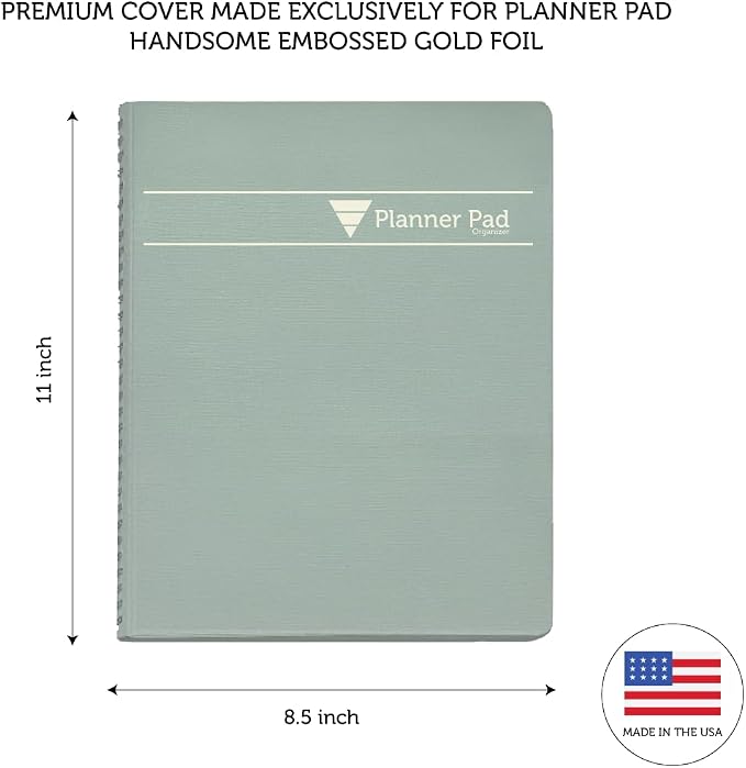 Planner Pad Spiral Bound January-December 2026/ Calendar Year 8 1/2" x 11" - Image 6