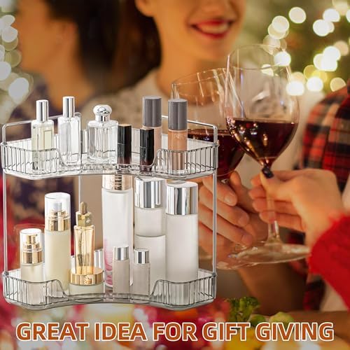 YCIA&DONE Corner Bathroom Counter Organizer, Makeup Organizer for