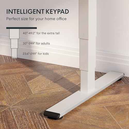 FlexiSpot E6 Bamboo 3-Stage Dual Motor Electric Standing Desk 55 x 28 Sit Stand Up Desk, Holds 220 lbs, Adjustable Height w/ Memory Presets, Solid Bamboo Desktop & White Frame, Ships in 2 Boxes