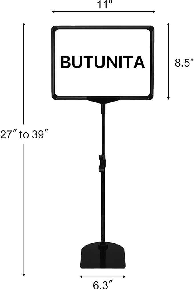 BUTUNITA Sign Holder Stand 8.5x11 Inch - Image 3