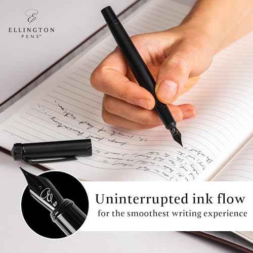 Luxury Fountain Pen Set for Writing, Refillable Ink Converter, Gift Box