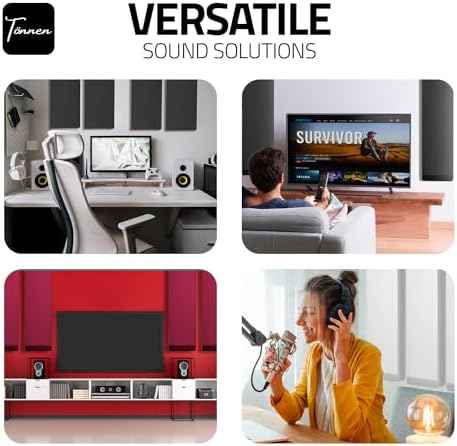 Acoustic Panel Gray | Fiberglass 2-pack | Professional sound absorbing