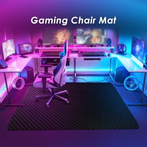 Vicwe Chair Mat for Hardwood Floor， 51"x63" Desk Chair Mat, Smooth Glide