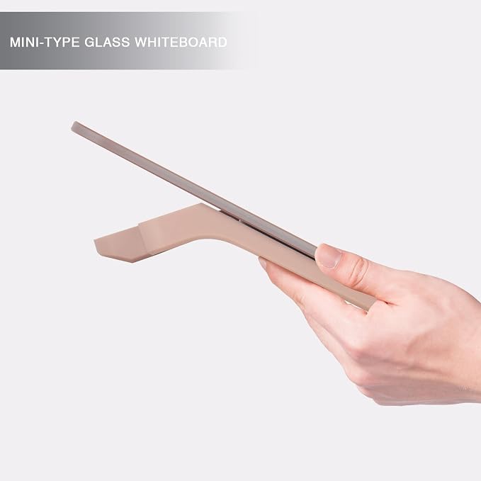 Rose Gold Glossy Mirror Mini Desktop Pure Glass Whiteboard, Small Desktop Dry - Image 6