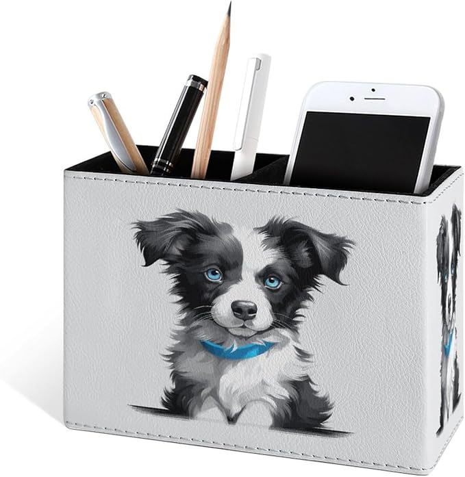 Famame Cute Border Collie Puppy Pencil Holder - Image 2