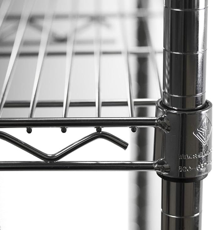 Shelving Inc. 8" d x 18" w Chrome Wire Shelving - Image 4
