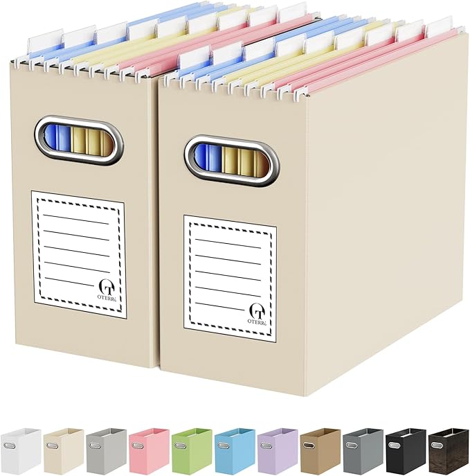 Oterri Cardboard File Organizer Box by Oterri