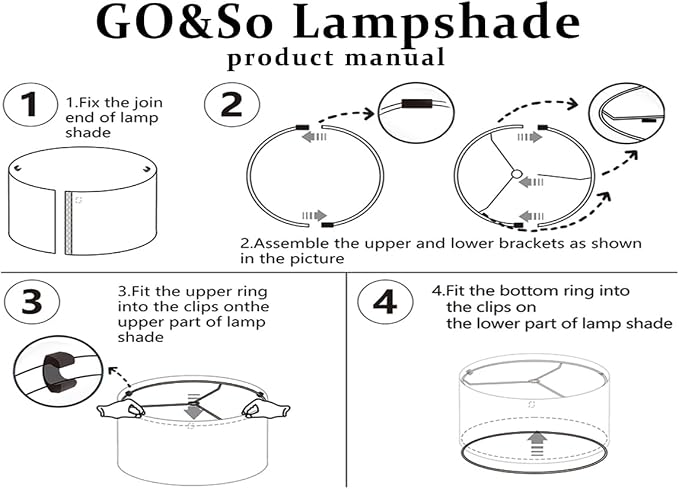 GO&SO Black Velvet Lamp Shades Set of 1 Large Drum Lampshades -16" Top x 16" - Image 8