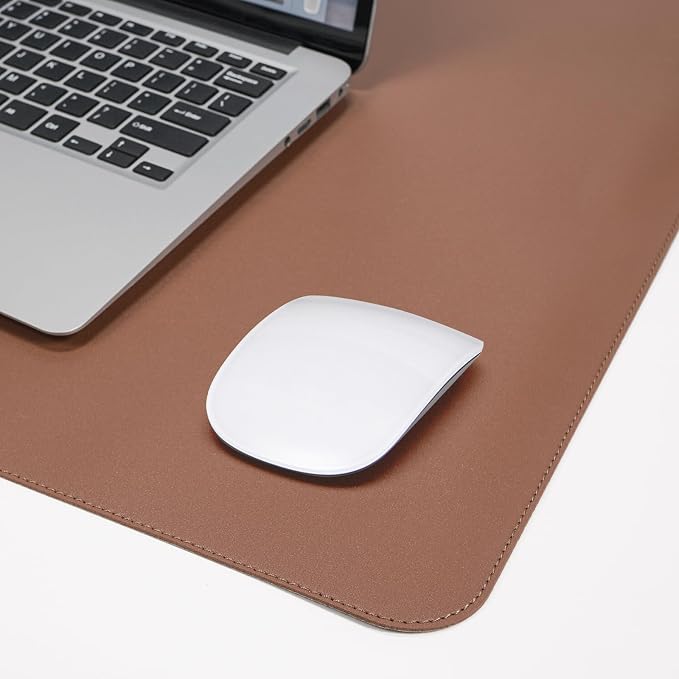 AFIING Dual-Sided Desk Pad, Natural Cork & PU Leather Large Mouse mats - Image 5