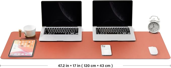 Large Desk Mat - 47.2"x 17" Non-Slip PU Desk Pad - Image 2
