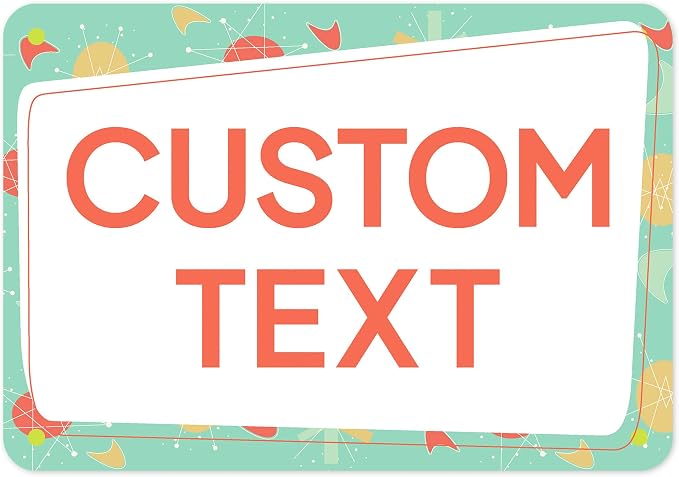 Custom Sign, Custom Street Sign, 11 Font Colors, 13 Font Styles, 4 Hole Options by MySignCenter
