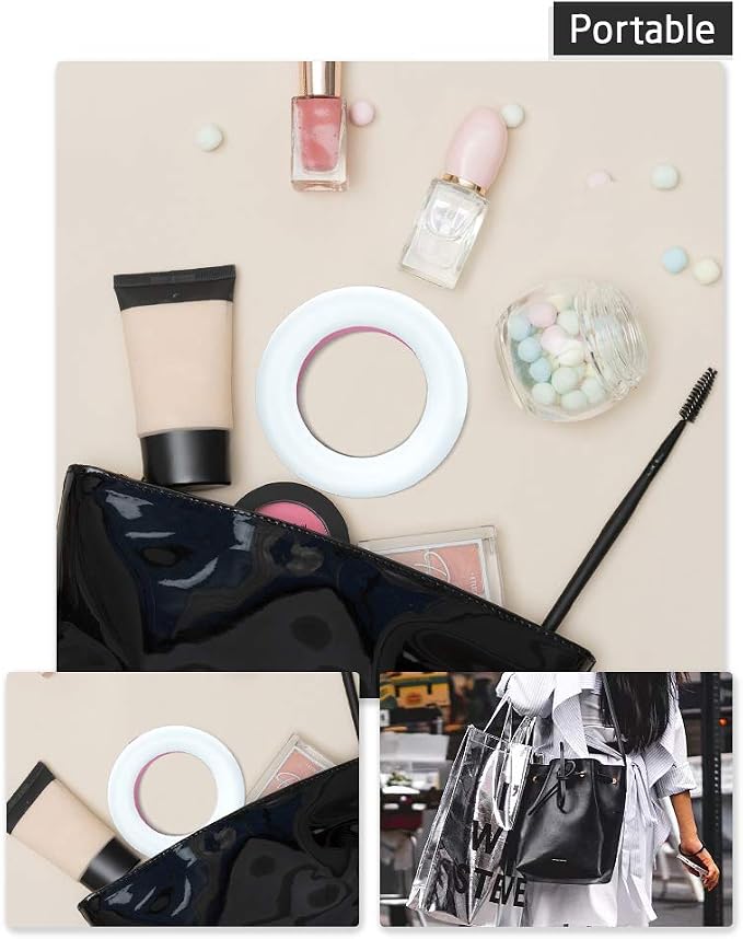 XINBAOHONG Selfie Ring Light Rechargeable Portable Clip-on Selfie Fill Light - Image 6