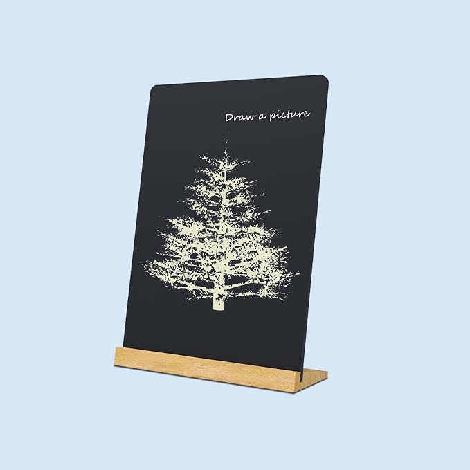 NEWNEWSHOW 8.7x12 Inch Tabletop Chalkboard - Image 7