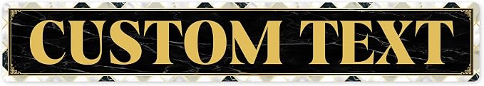 Custom Sign, Custom Street Sign, 11 Font Colors, 13 Font Styles, 4 Hole Options by MySignCenter