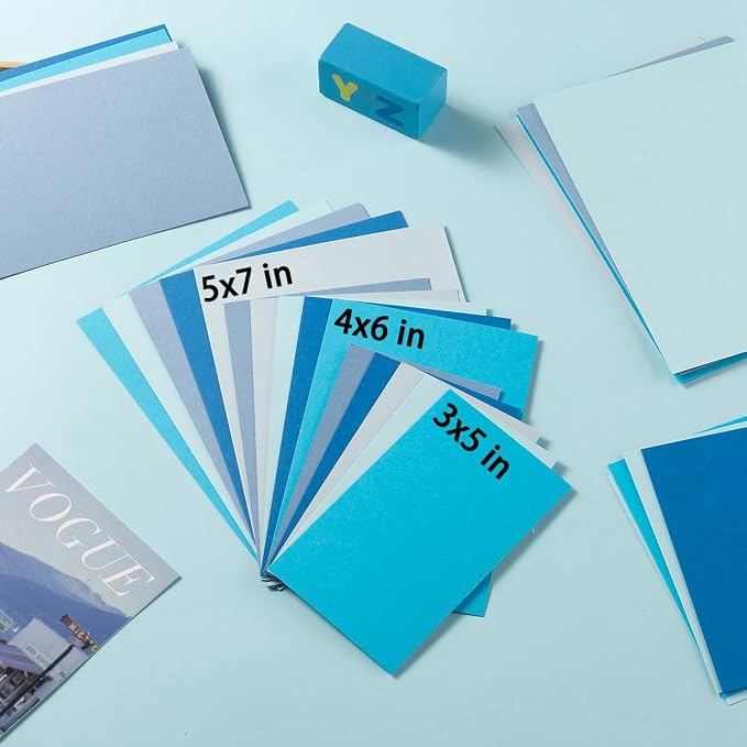 50 Sheets Colored Cardstock Paper 5 Colors, 250 GSM Heavy Card Stock - Image 6