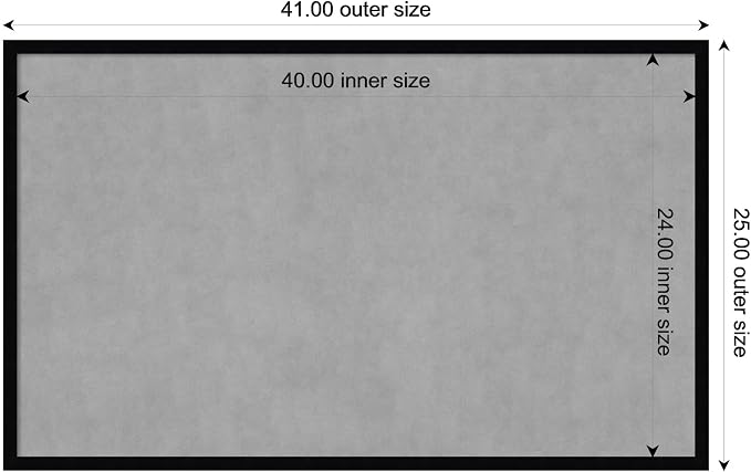 Amanti Art Black Framed Magnetic Board 25x41 Large Vision Board - Image 4