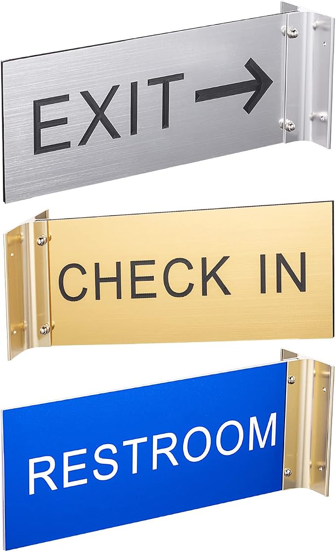Custom Double-Sided Corridor Sign Personalized Hallway Corridor Sign Door Flag - Image 3