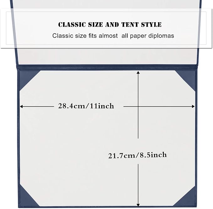 Diploma Cover 8.5” x11” Diploma Holder of Graduation Leatherette Padded - Image 6