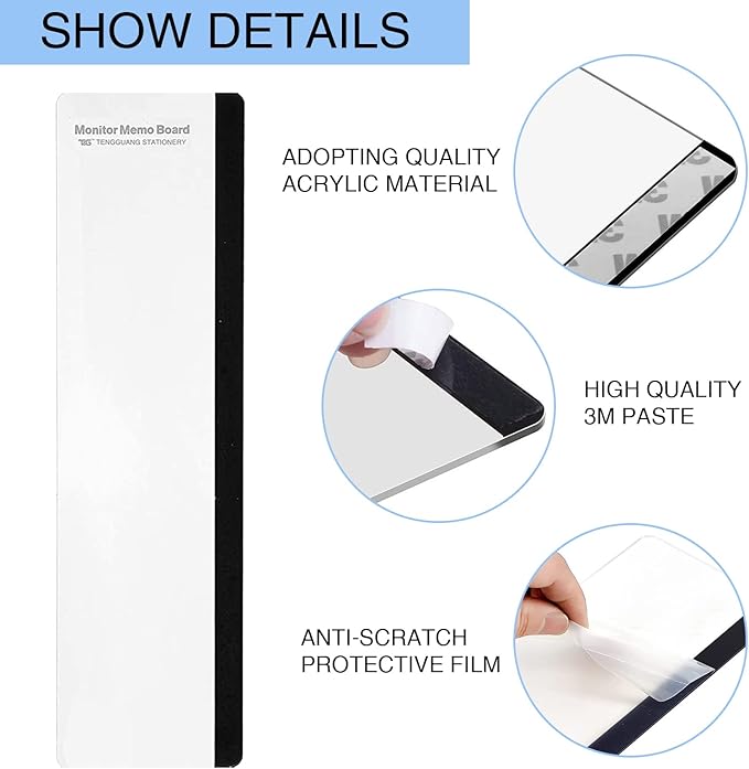 Office Desk Accessories 2pcs Multifunction Computer Monitor Memo Board - Image 3