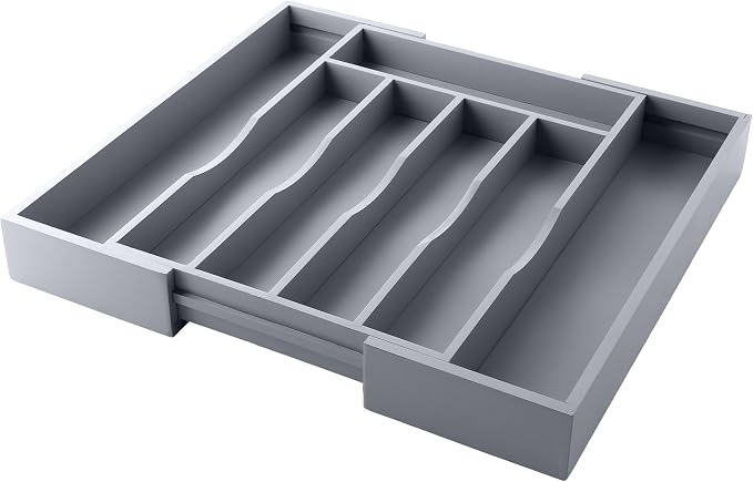 oridom Expandable Bamboo Kitchen Drawer Organizer - Image 8