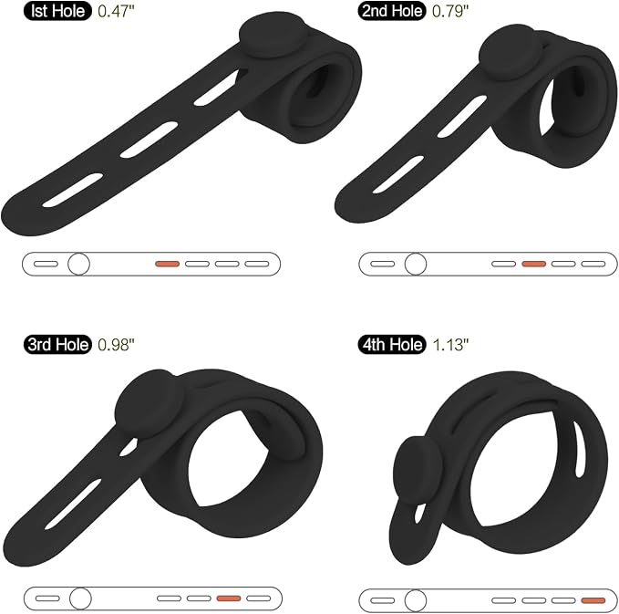 Donruby 24Pcs Silicone Cable Ties - Image 3