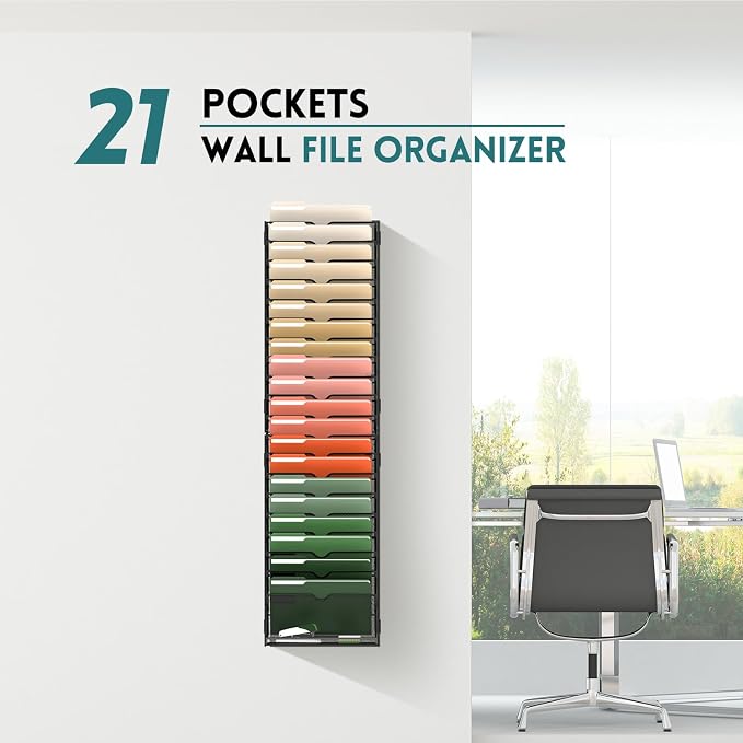 SUPEASY Wall File Organizer Mesh Office Mail Holder, Hanging Wall Organizer - Image 7